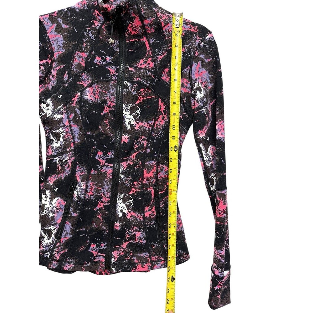 Lululemon Define Jacket Black Splatter Full Zip Track Multicolor Small - Picture 10 of 10